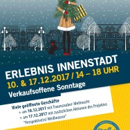 ERLEBNIS INNENSTADT am 10. und 17. Dezember 2017